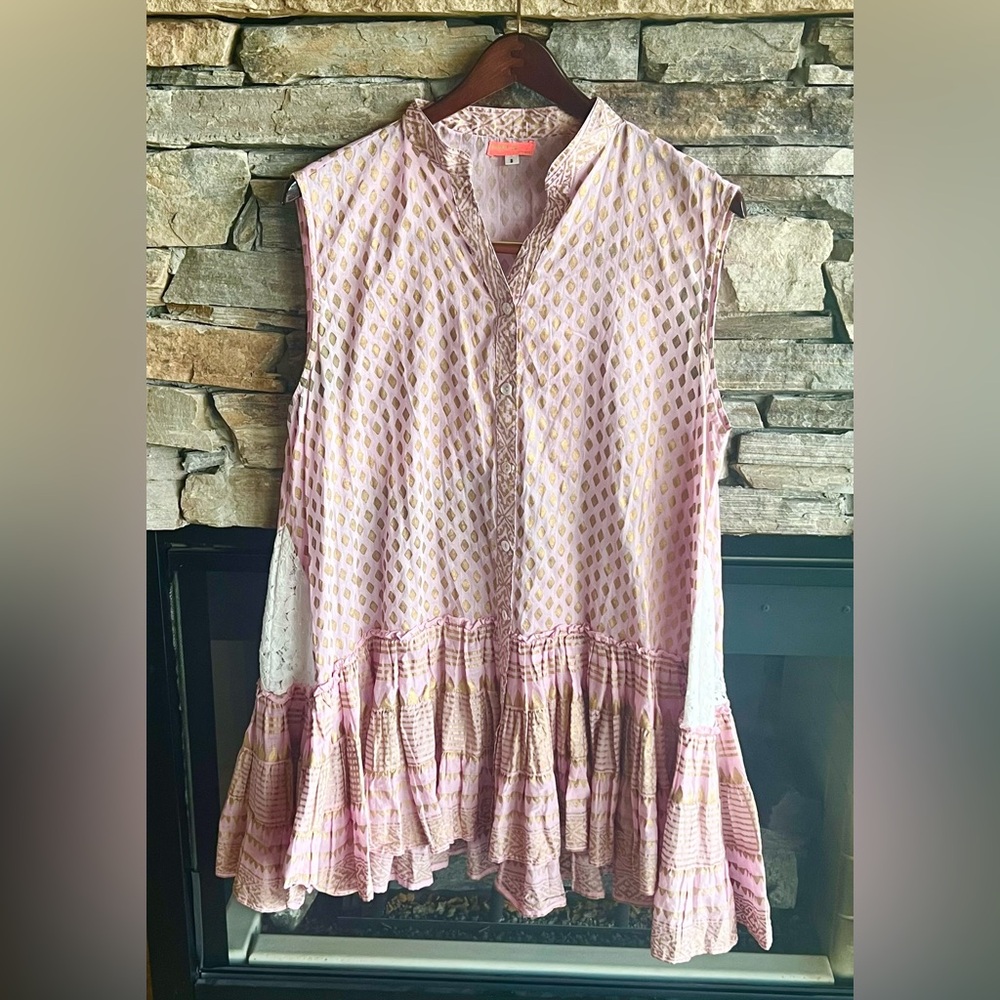 RARE Pep’s Cannes Limited Edition Gold Lamé & Lace Inset Dress - S - Picture 4 of 13